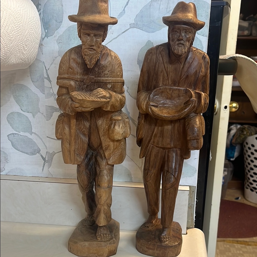Handcrafted Wooden Figurines - Brown